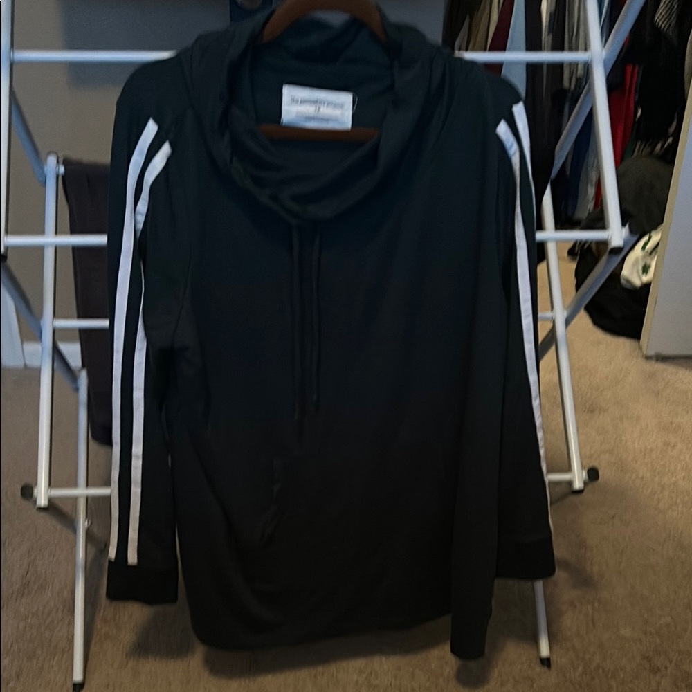 White and Green shirt with Long Sleeves